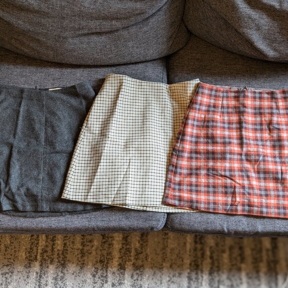 Aritzia Dresses & Skirts - Three Aritzia Mini Skirts (Wilfred) — Wool, Plaid, & Retro